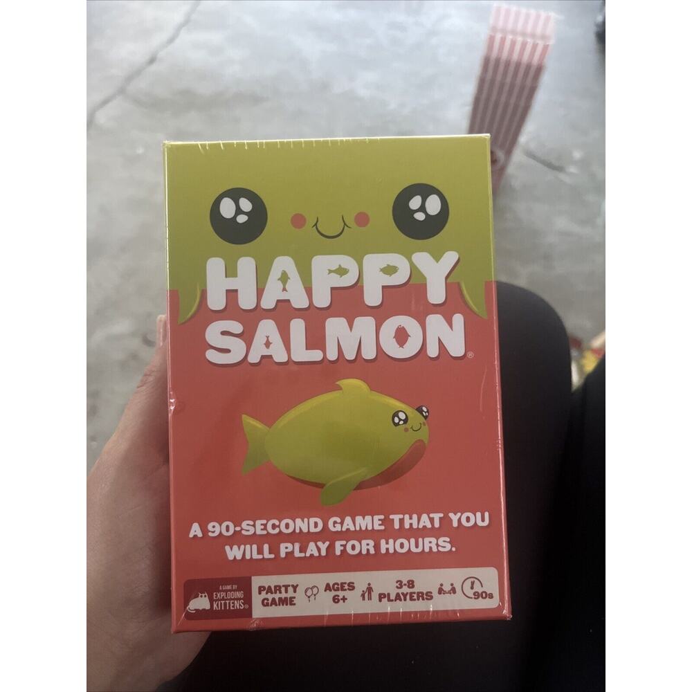 Happy Salmon Family Party Card Game by Exploding Kittens, Used